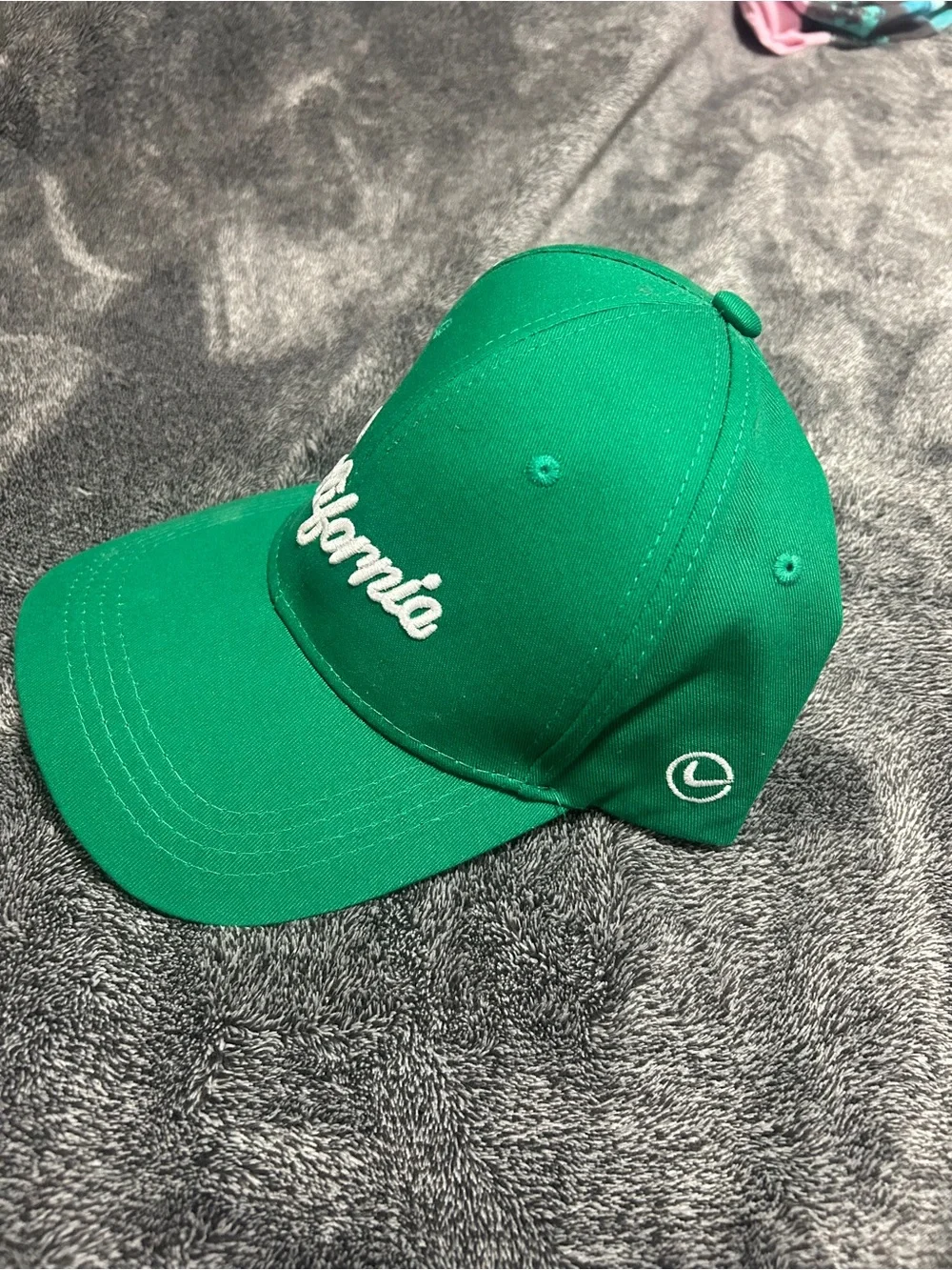 SHEIN Kids Green 'California' Baseball Cap